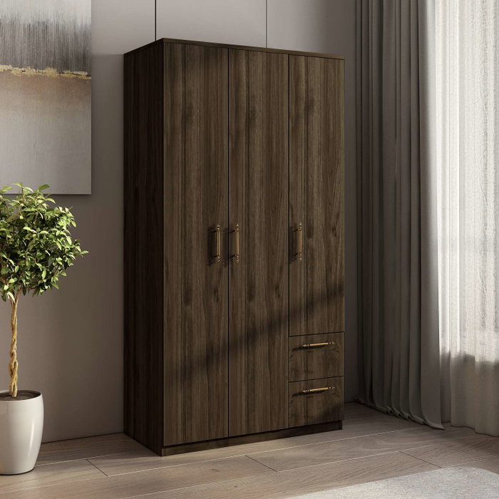 Hanah Home Armario Merlin - Walnut